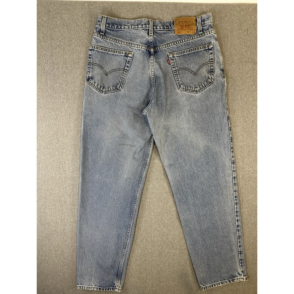 Vintage Levi's 550 Relaxed Men's Jeans 36x31 Light Wash‎ 100% Cotton 1999 Y2K